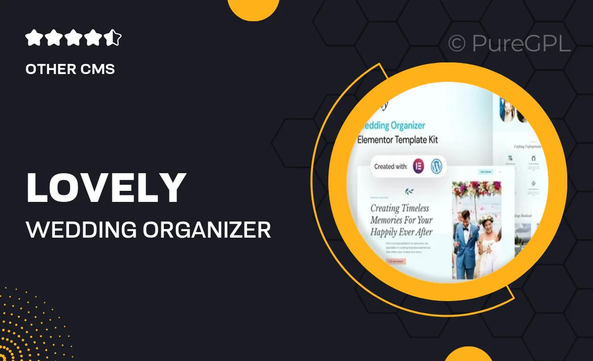 Lovely – Wedding Organizer Elementor Template Kit