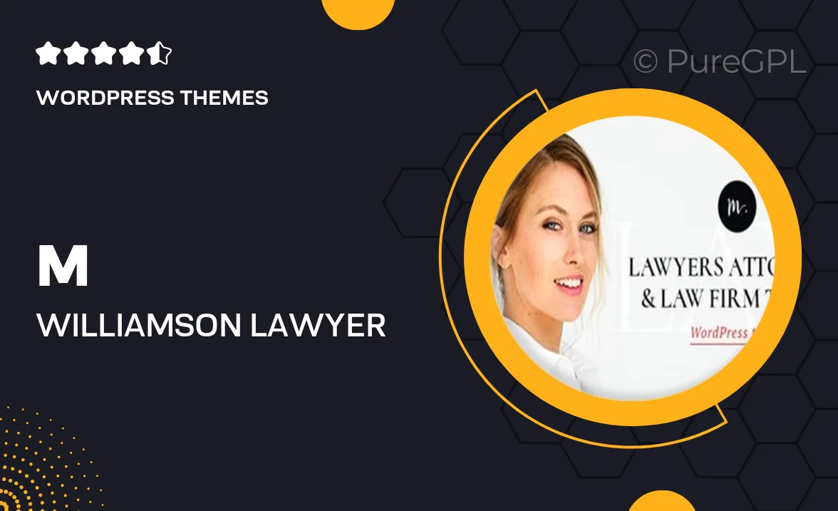 M. Williamson | Lawyer & Legal Adviser WordPress Theme