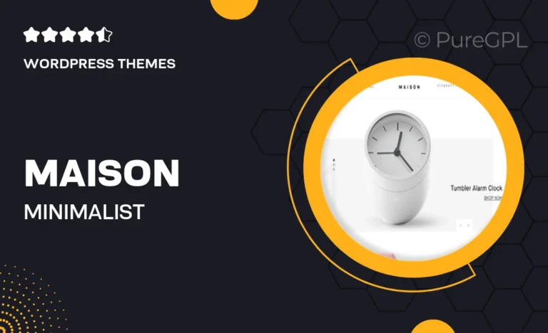 maison minimalist ecommerce wordpress theme