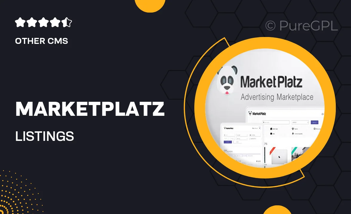 MarketPlatz – Listings Marketplace & Classifieds Portal