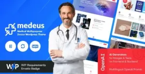 Medeus – Medical Multipurpose Doctor WordPress Theme