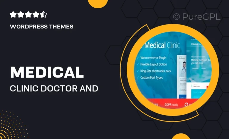 medical clinic doctor and hospital health wordpress theme