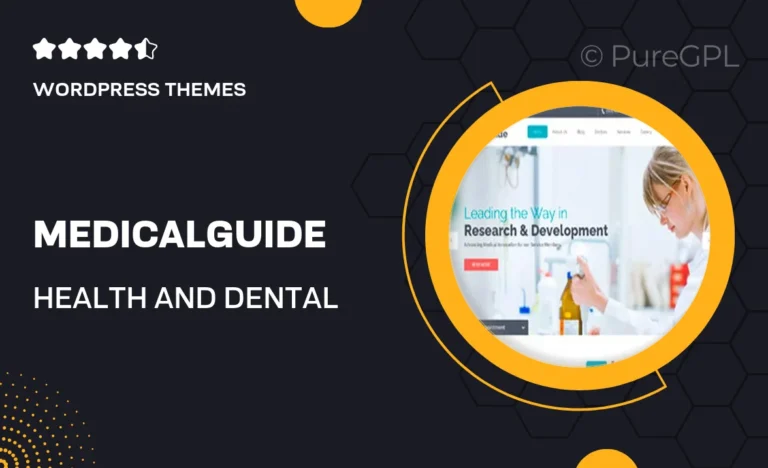 medicalguide health and dental wordpress theme