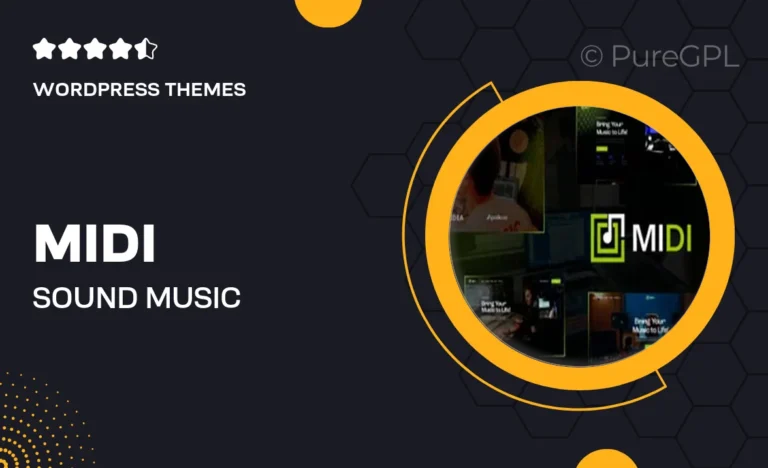 midi sound music production wordpress theme