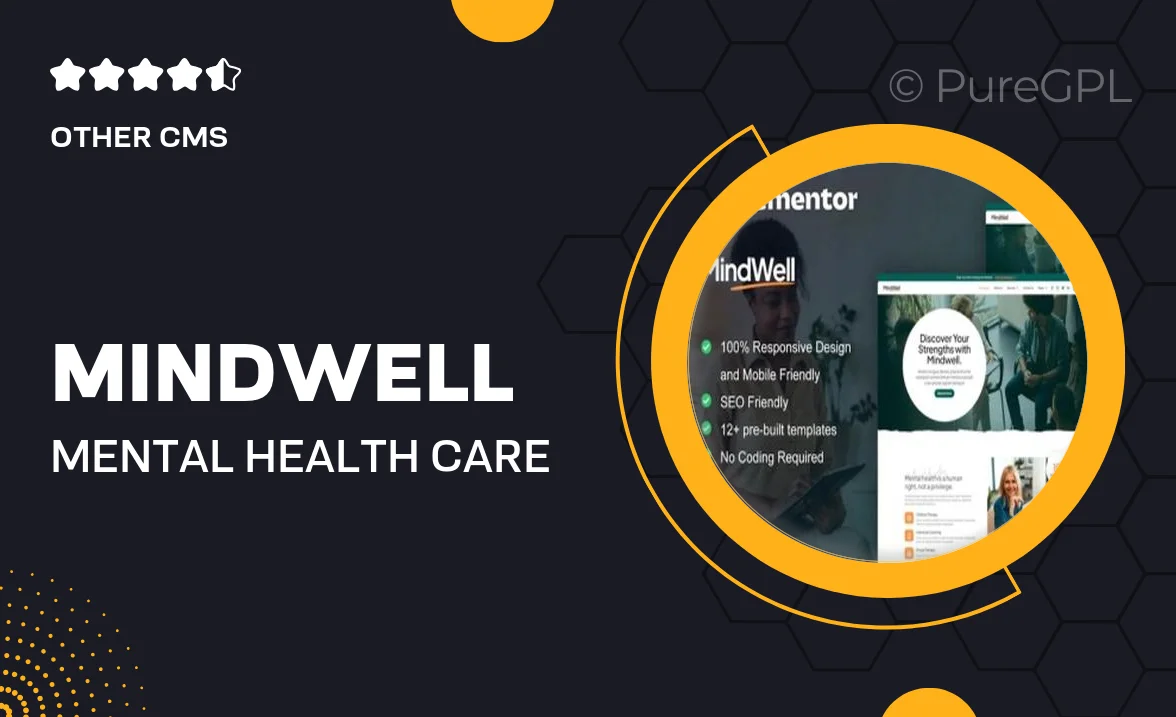 Mindwell – Mental Health Care Elementor Pro Template Kit