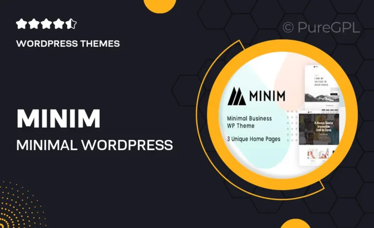 Minim – Minimal WordPress Theme