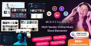 Miraculous – Multi Vendor Online Music Store WordPress Theme