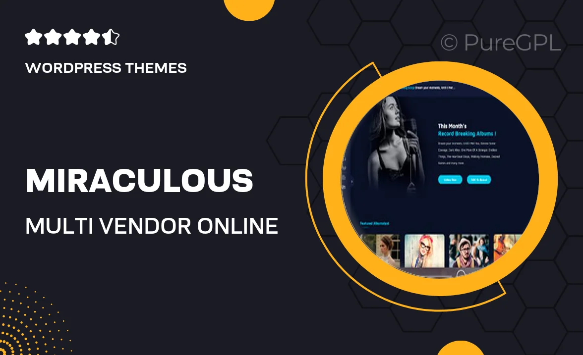 Miraculous – Multi Vendor Online Music Store WordPress Theme