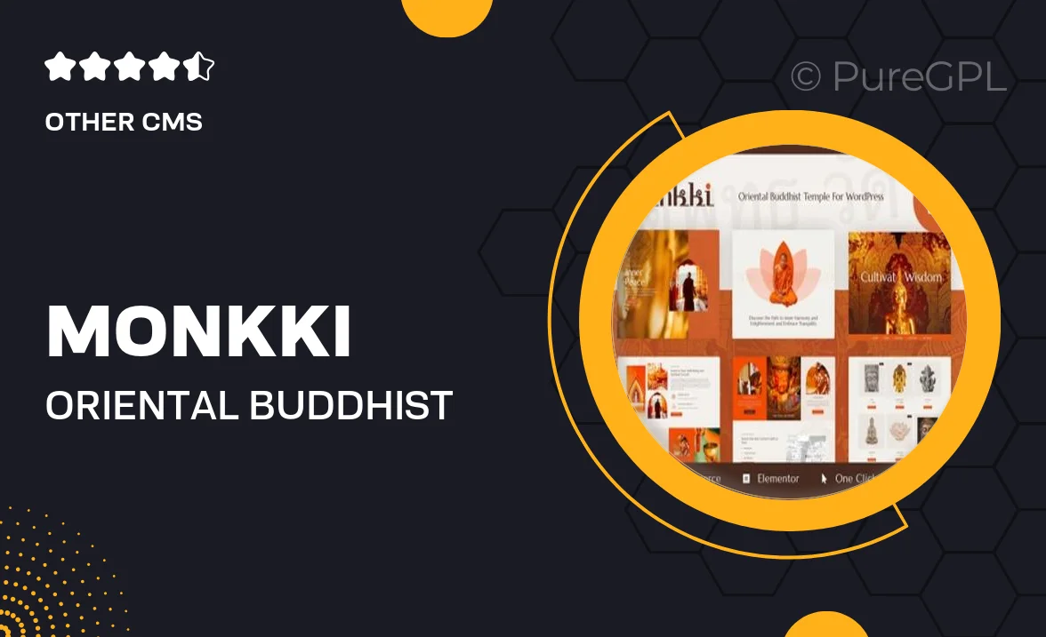 Monkki – Oriental Buddhist Temple Elementor Pro Template Kit