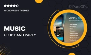 Music Club – Band | Party WordPress