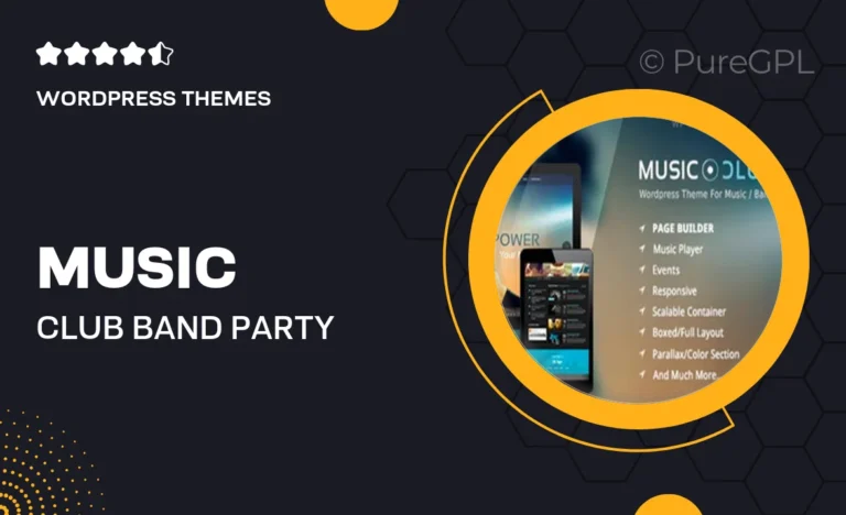 Music Club – Band | Party WordPress
