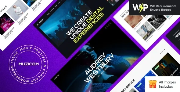 muzicon music festival concert wordpress theme 1