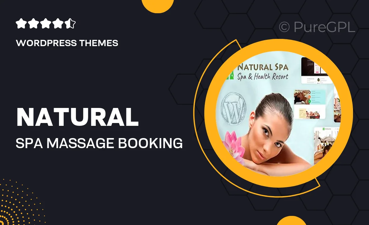 Natural Spa – Massage Booking WordPress Theme