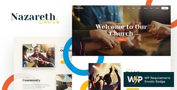 nazareth church religion wordpress theme 1