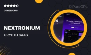 Nextronium – Crypto Saas Elementor Template Kit