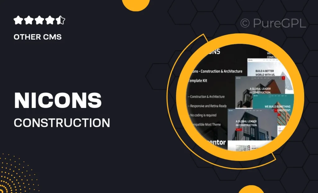 Nicons – Construction & Architecture Elementor Template Kit 51 Nicons – Construction & Architecture Elementor Template Kit
