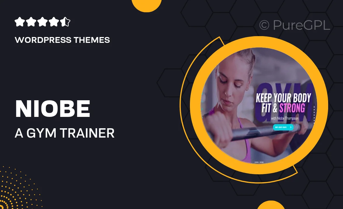 Niobe | A Gym Trainer & Nutrition Coach WordPress Theme