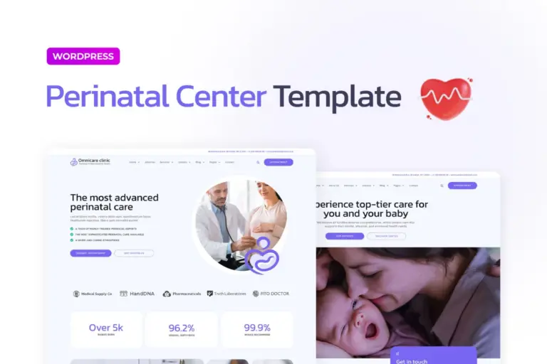 omnicare perinatal reproductive health clinic elementor template kit 1
