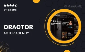 Oractor – Actor Agency Elementor Template Kit