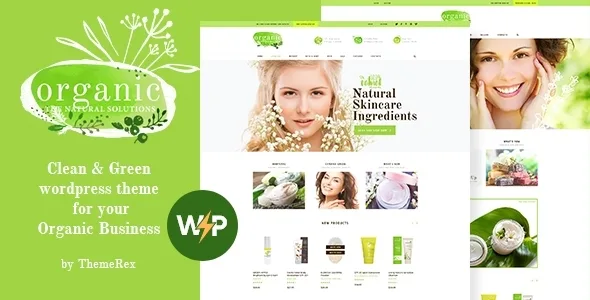 organic beauty store natural cosmetics wordpress theme 1