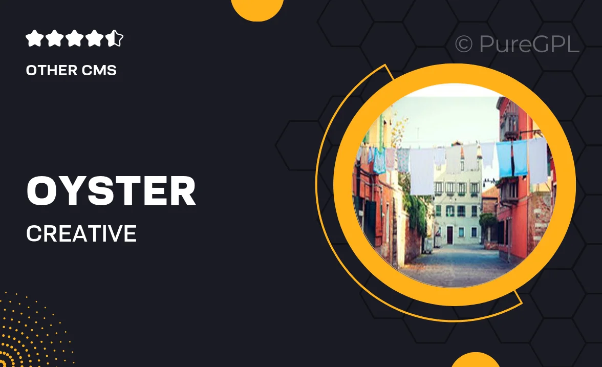 Oyster – Creative Photography Joomla Template