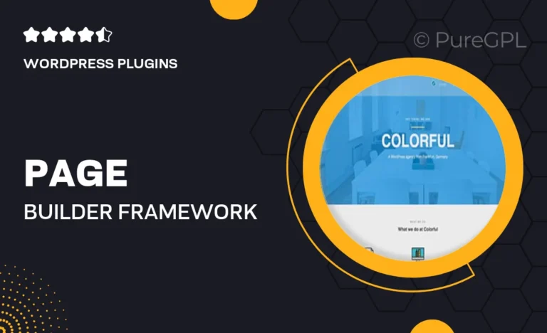 page builder framework premium addon