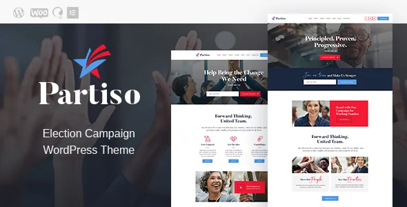 partiso political wordpress theme for party candidate 1