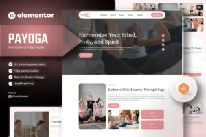 PaYoga – Meditation & Yoga Studio Template Kit