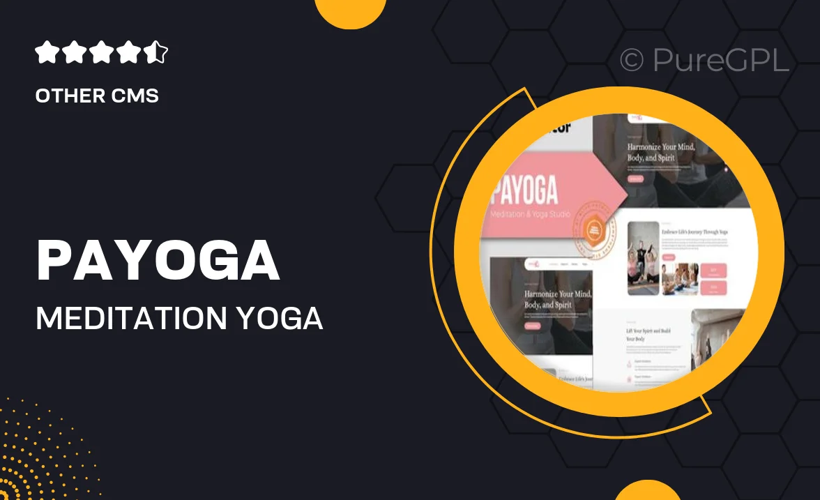 PaYoga – Meditation & Yoga Studio Template Kit