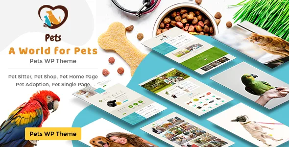 pet world dog care pet shop wordpress theme 1