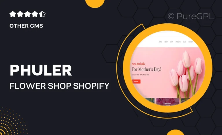 phuler flower shop shopify theme dropshipping