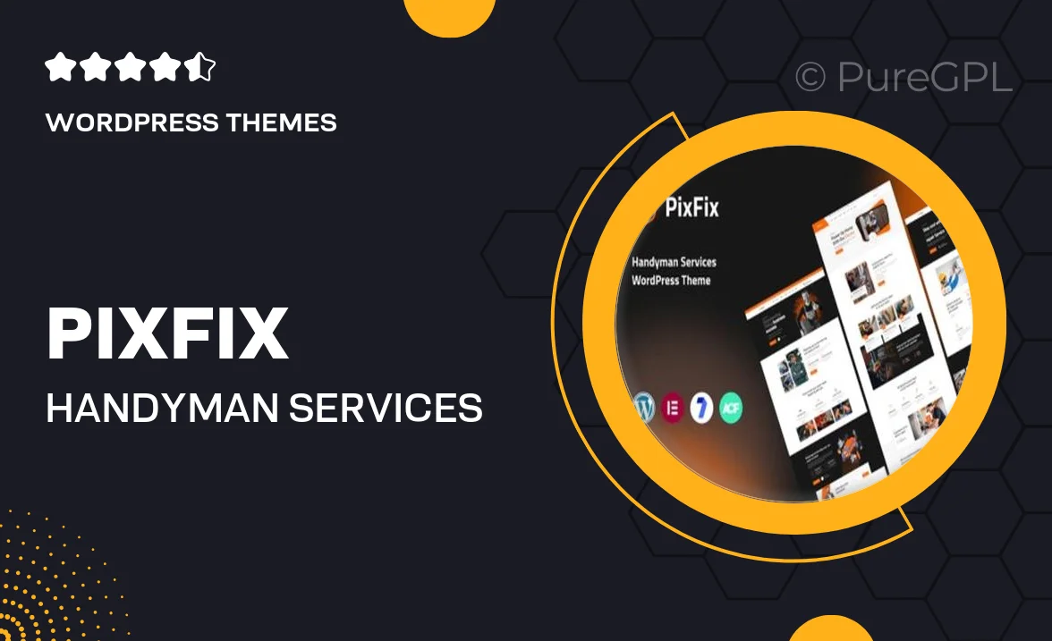 PixFix – Handyman Services WordPress Theme