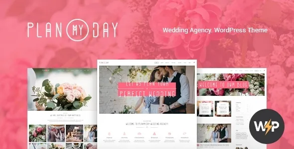 plan my day wedding event planning agency wordpress theme 1