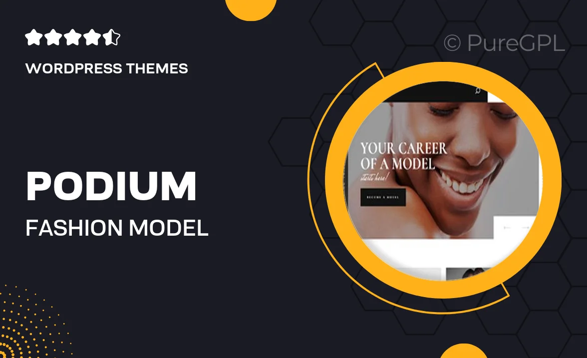 Podium | Fashion Model Agency WordPress Theme