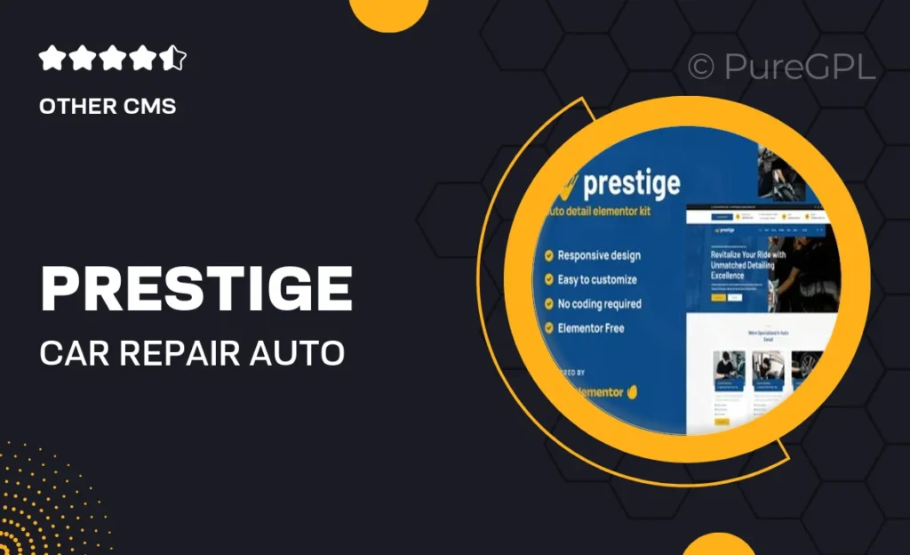 Prestige – Car Repair & Auto Detailing Service Elementor Template Kit 33 Prestige – Car Repair & Auto Detailing Service Elementor Template Kit