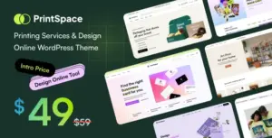 PrintSpace – Printing Services & Design Online WooCommerce WordPress Theme