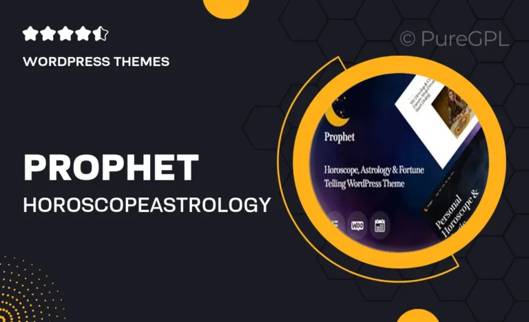 prophet horoscope astrology fortune telling wordpress theme
