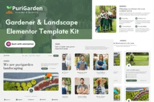 PuriGarden – Gardener Landscape Elementor Pro Template Kit