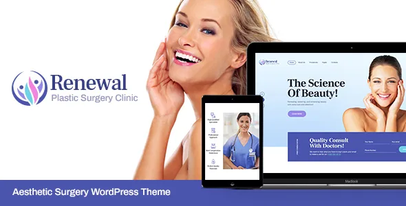 renewal plastic surgery clinic medical wordpress theme 1