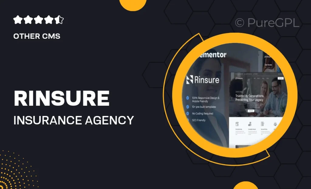 Rinsure – Insurance Agency Elementor Template Kit 13 Rinsure – Insurance Agency Elementor Template Kit