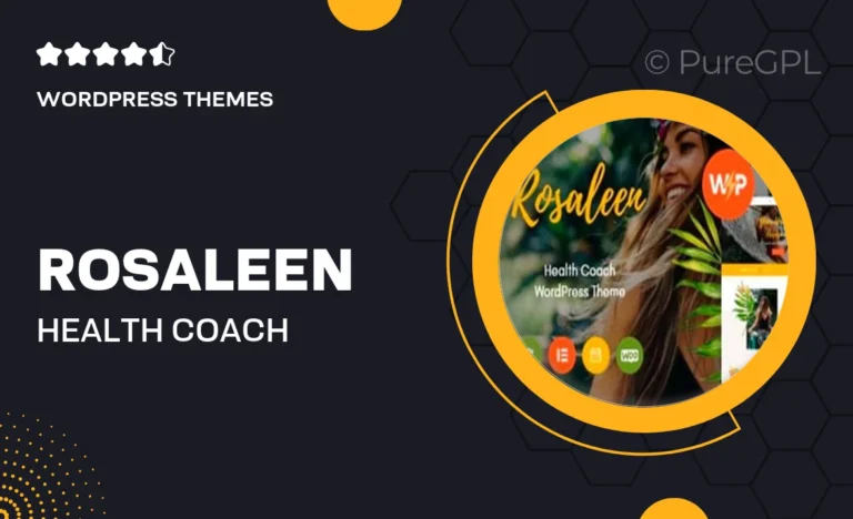 rosaleen health coach speaker motivation wordpress theme