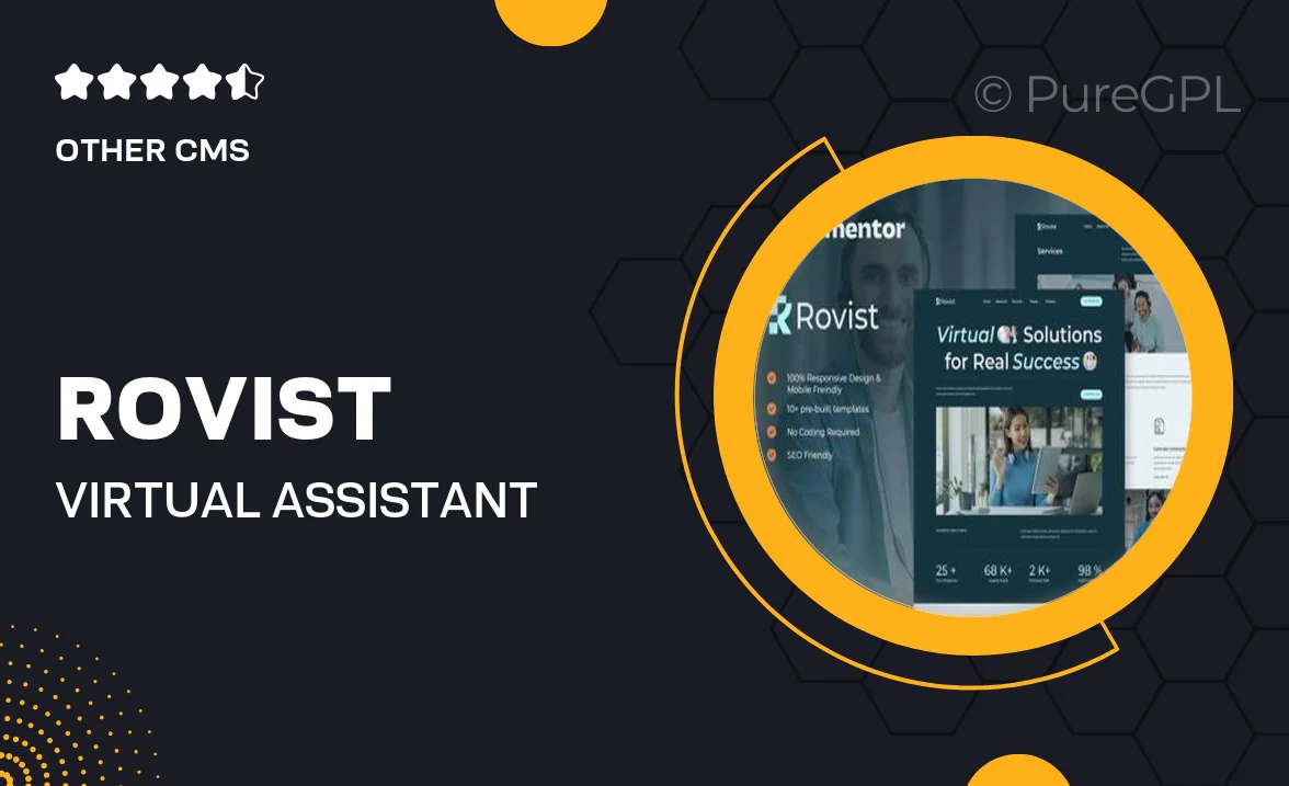 Rovist – Virtual Assistant Service Elementor Template Kit