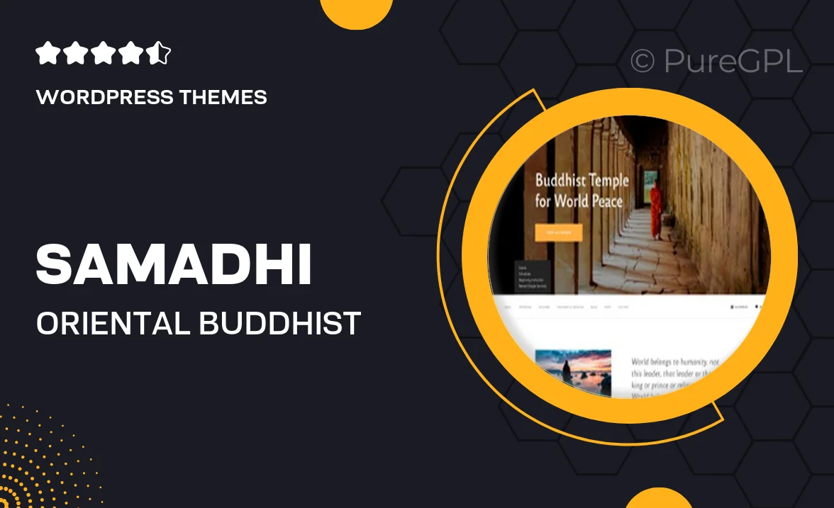 Samadhi | Oriental Buddhist Temple WordPress Theme