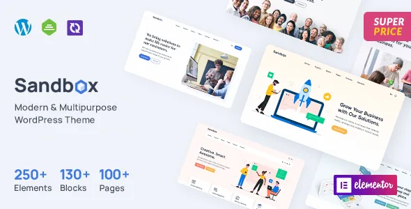 sandbox modern multipurpose wordpress theme 1