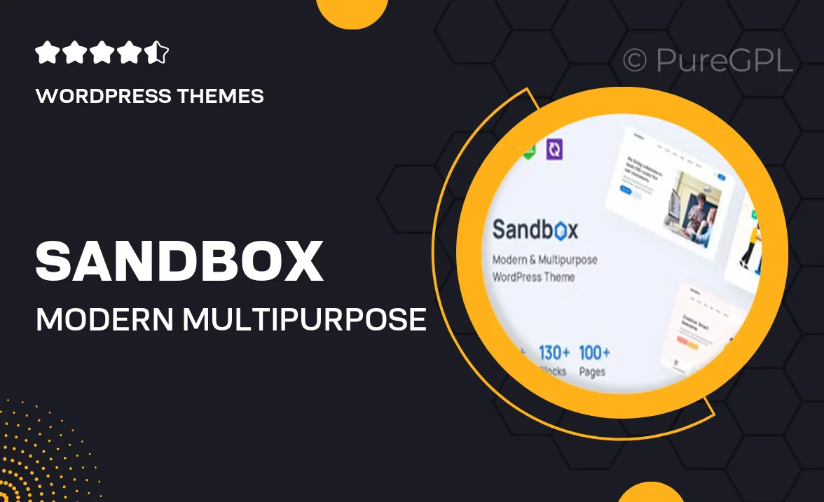 Sandbox – Modern & Multipurpose WordPress Theme
