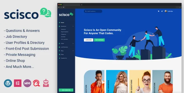 scisco questions and answers wordpress theme 1
