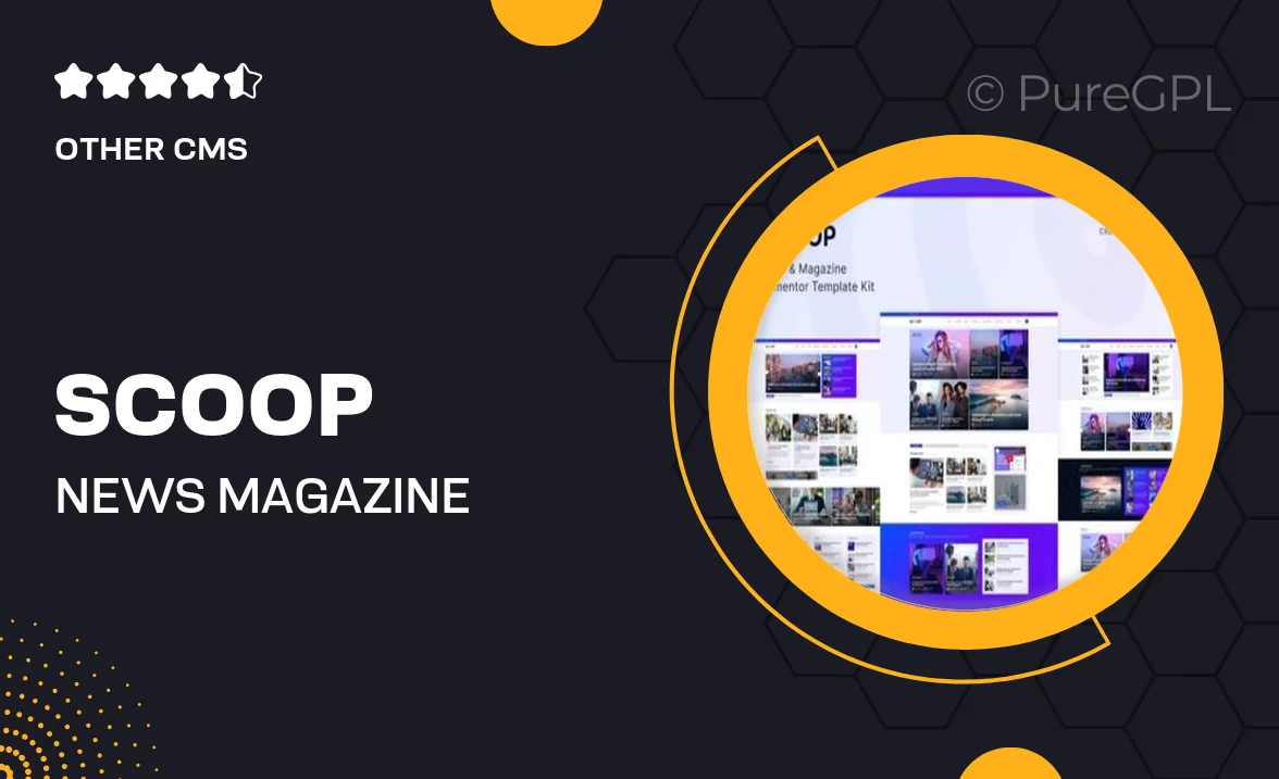 Scoop – News & Magazine Elementor Pro Template Kit