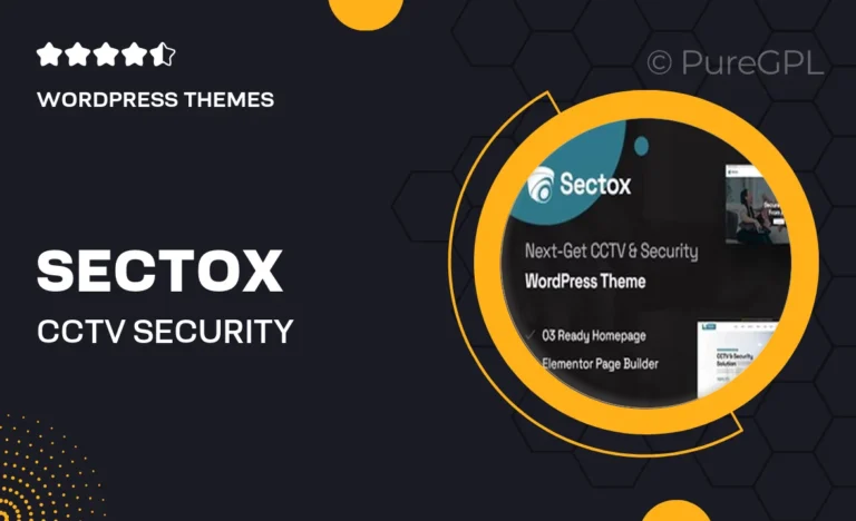 sectox cctv security wordpress theme