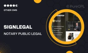 SignLegal – Notary Public & Legal Service Elementor Template Kit