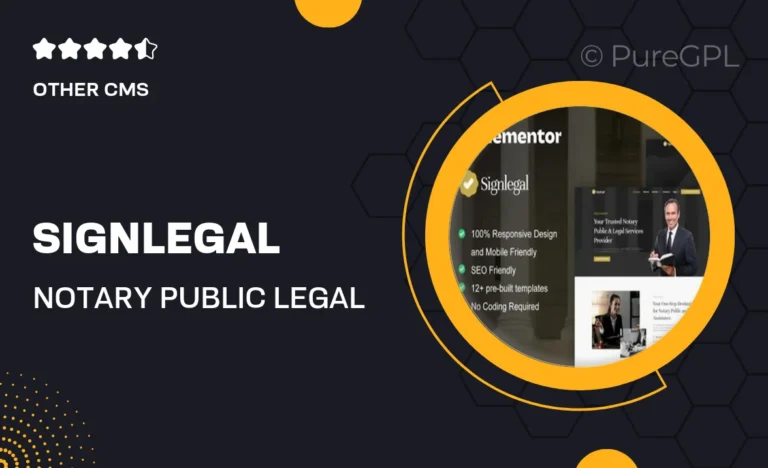 signlegal notary public legal service elementor template kit